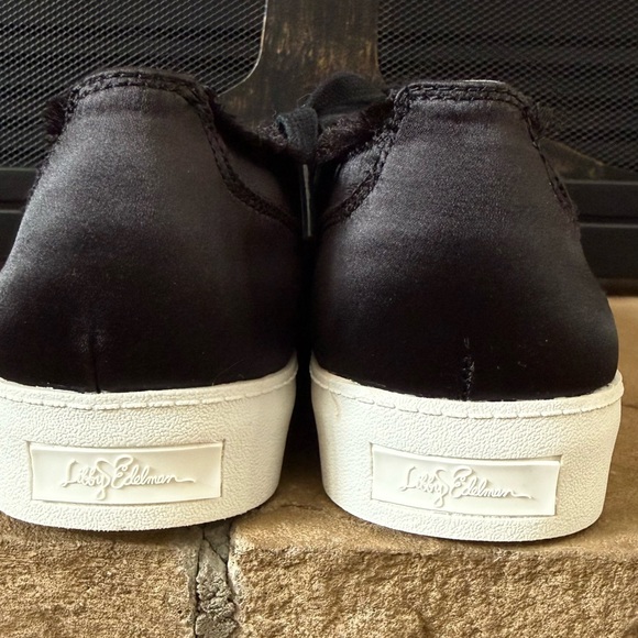 Libby Edelman Black Sneakers with White Sole - Picture 4 of 8